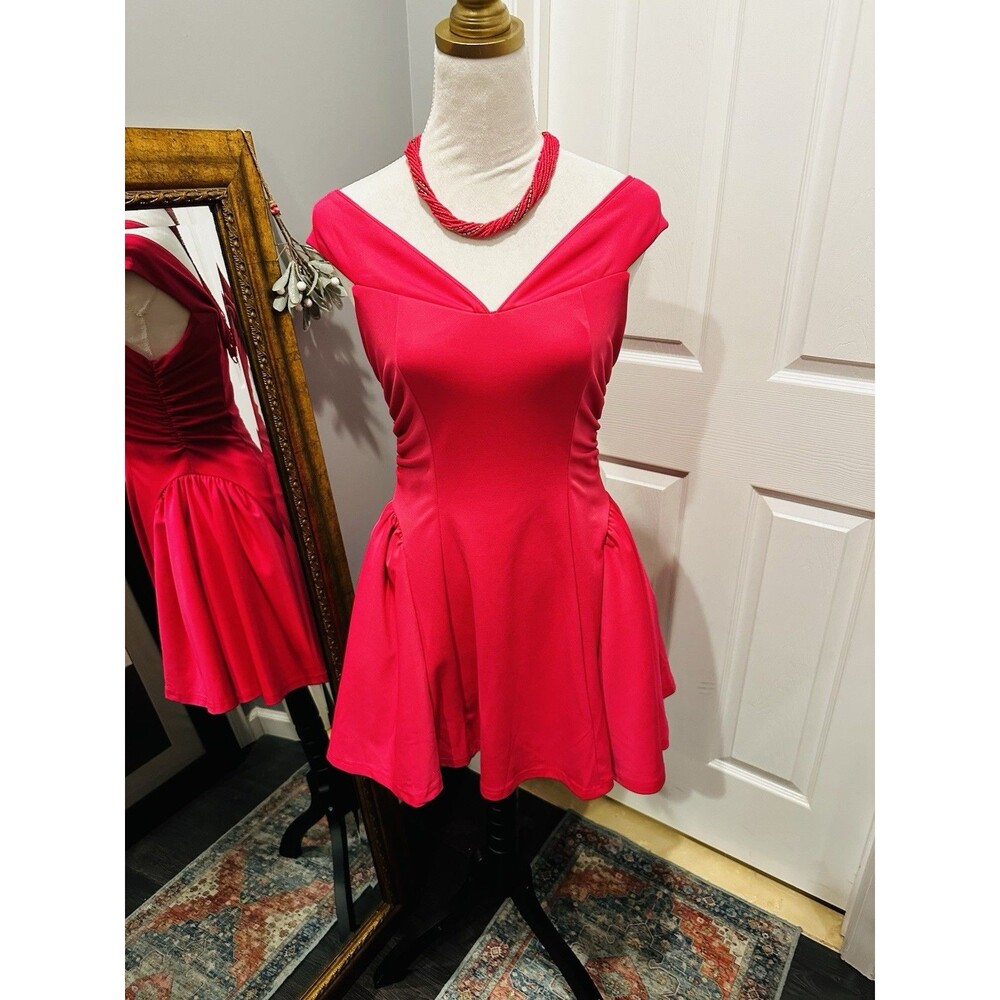 NEW SHEIN BAE Women's Elegant Ruffle A-Line Dress